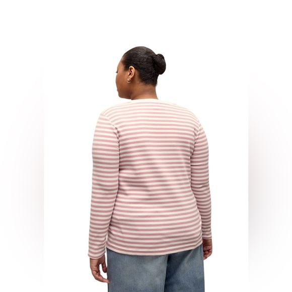 Penningtons Soft Pink and White Striped Sweater - Picture 3 of 8